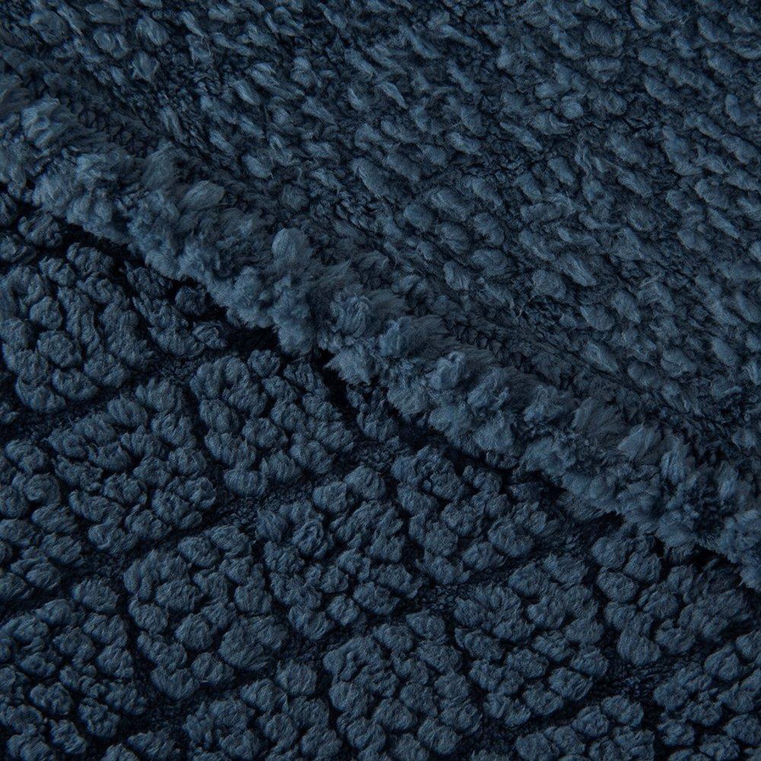 Frazada Jqd Sherpa Atlantic 2 Plazas Azul image number 1.0