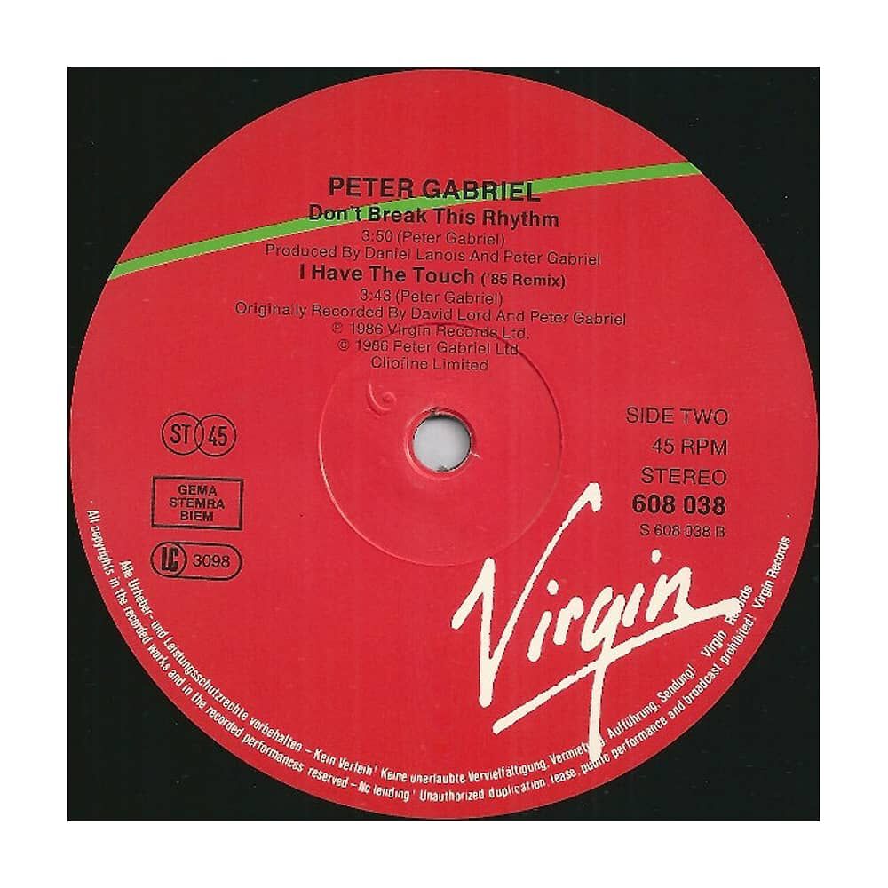 Peter Gabriel - Sledgehammer | 12" Maxi Single Usado image number 3.0