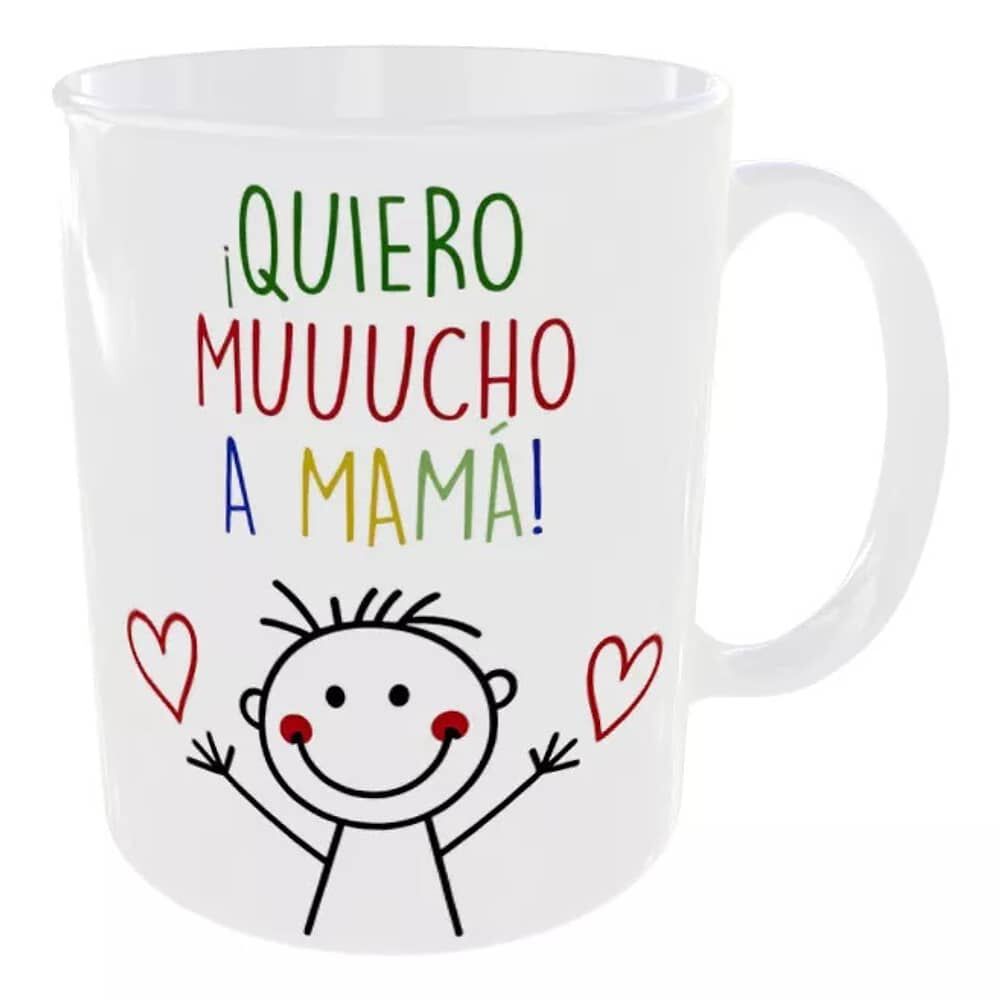 Taza Dia De La Madre Quiero Mucho A Mam&aacute; Regalo 325 Ml Cer&aacute;mica image number 2.0
