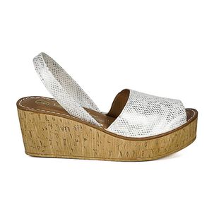 Sandalia Eliada Blanco Plata