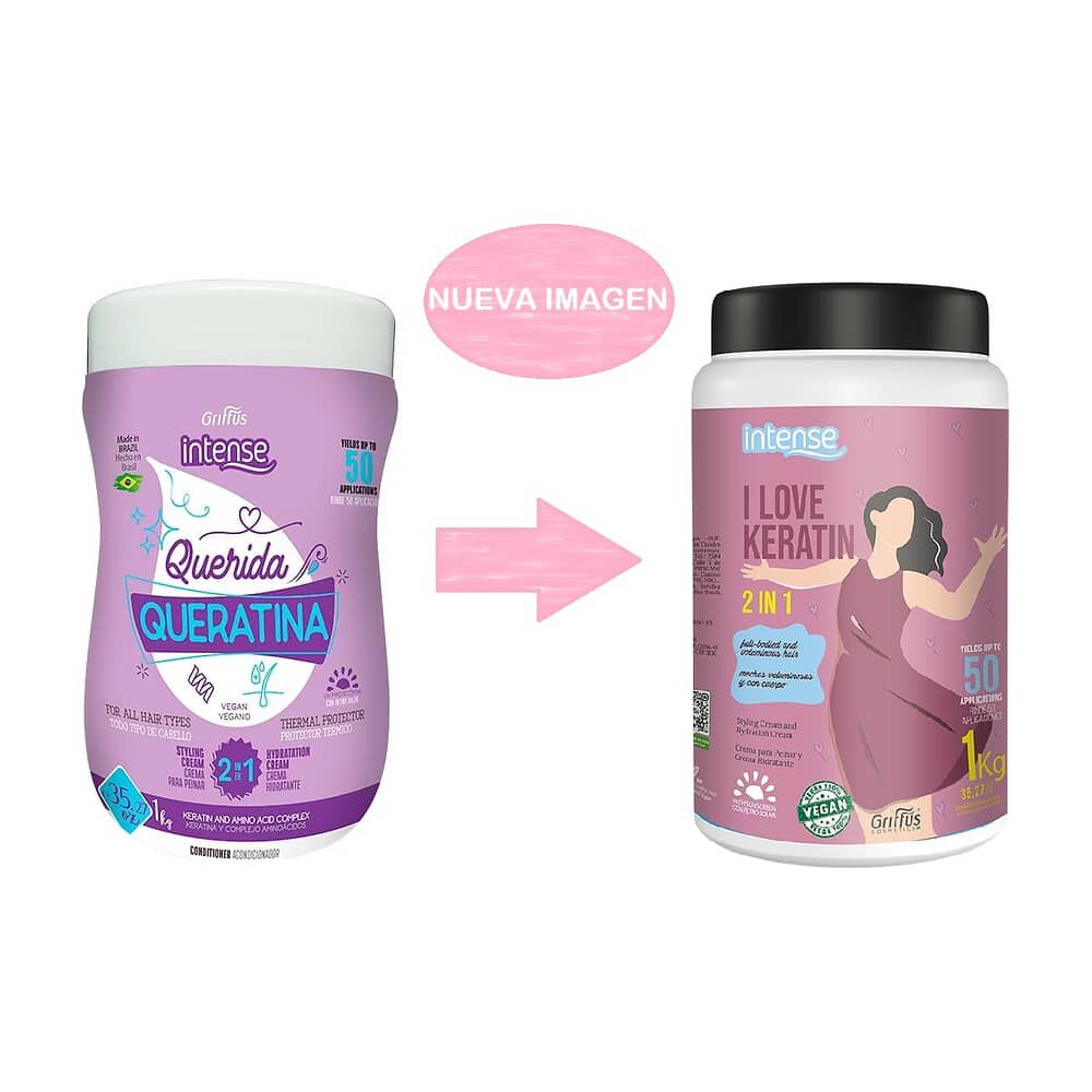 Mascara Querida Queratina 1000gr Griffus image number 2.0