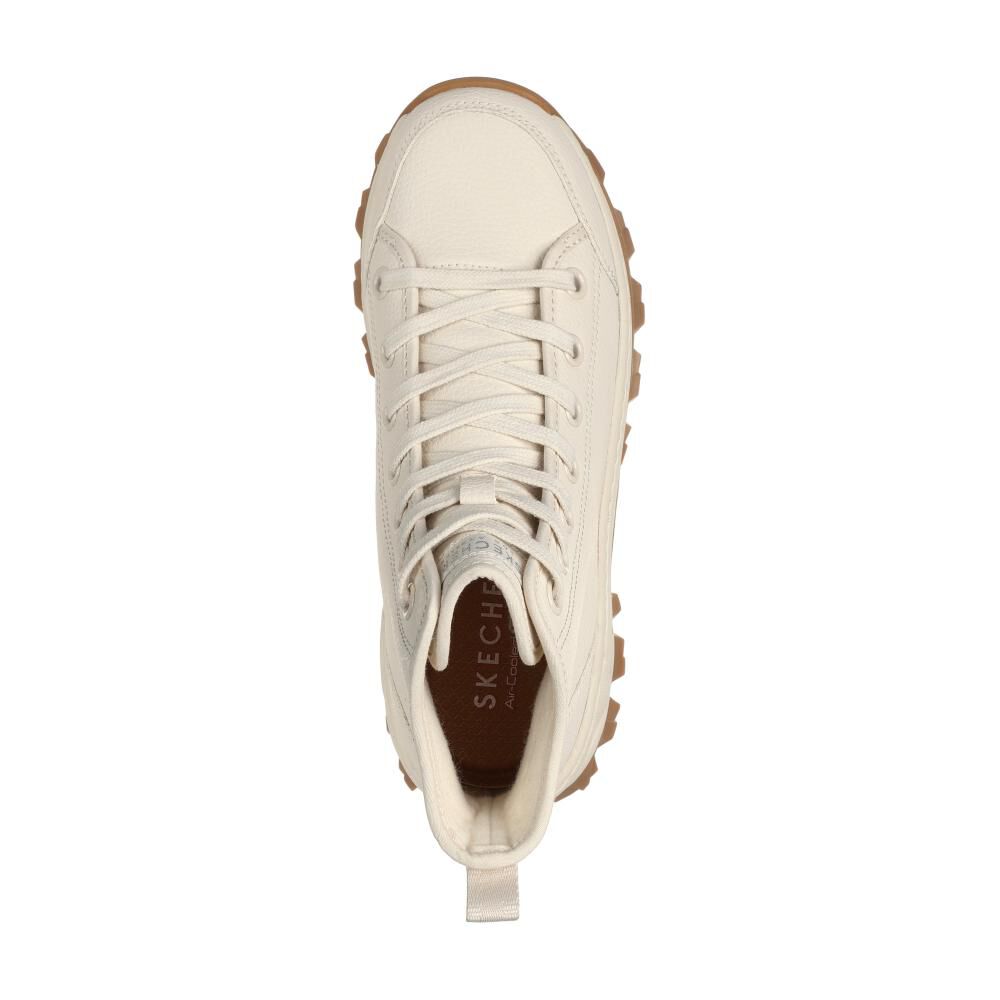 Zapatilla Urbana Mujer Skechers Hi-ryze - Street Stomper Beige image number 4.0