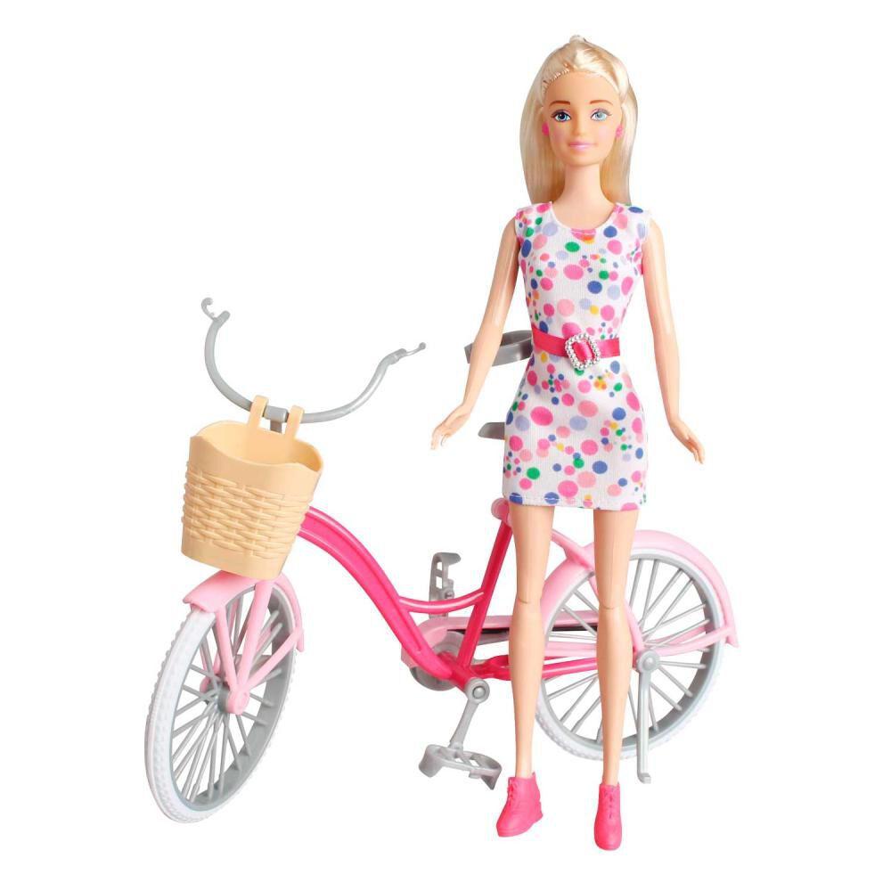 Muñeca Hitoys Fashion Doll Con Bicicleta image number 0.0