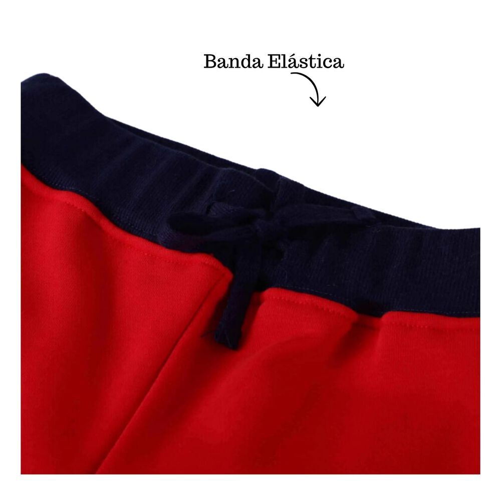 Pantal&oacute;n Buzo Ni&ntilde;o 100% Algod&oacute;n Jump Kids Rojo Remolque image number 3.0