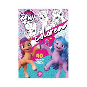 Libro Para Pintar Troquelado 40 Paginas My Litle Pony Vertice
