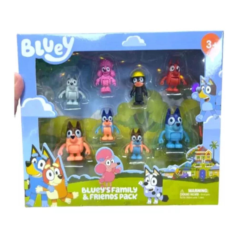 Juguete Set 8 Figuras Articuladas Bluey Y Su Familia Infantil image number 2.0