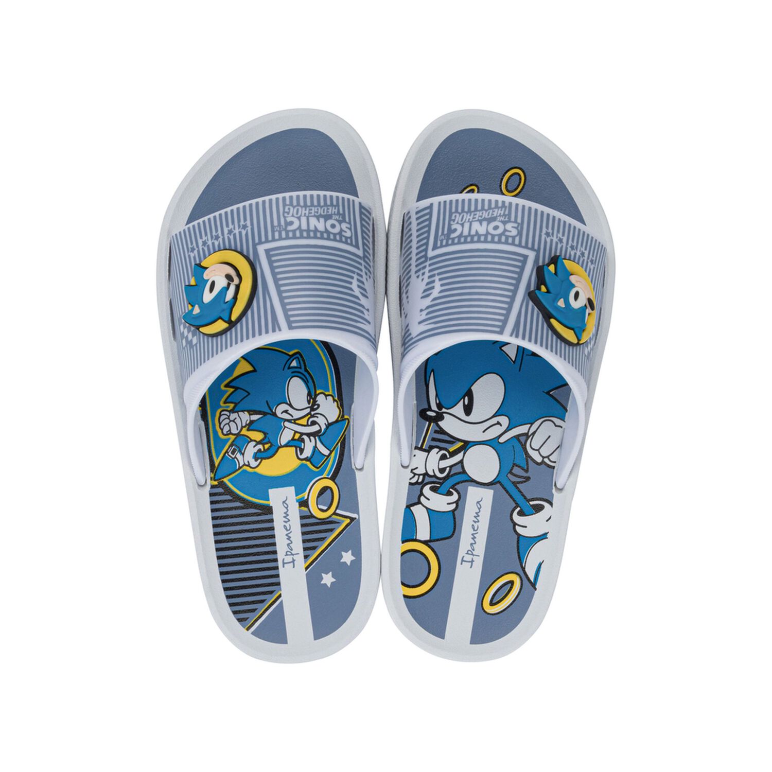Sandalia Infantil Blanco/azul Sonic Slide Ipanema image number 0.0