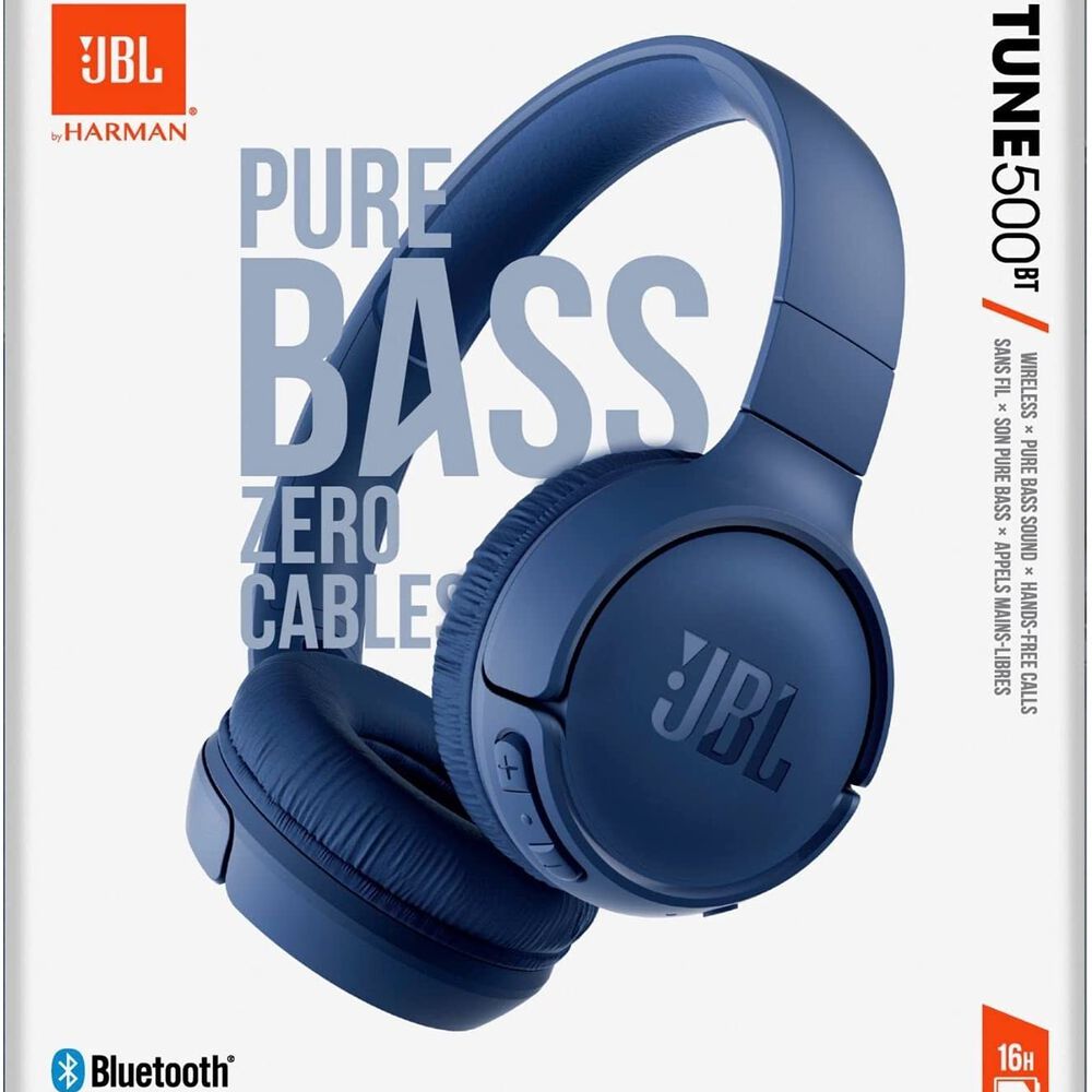 Audifono Jbl T500bt Bluetooth Azul 16 Horas De Música image number 9.0