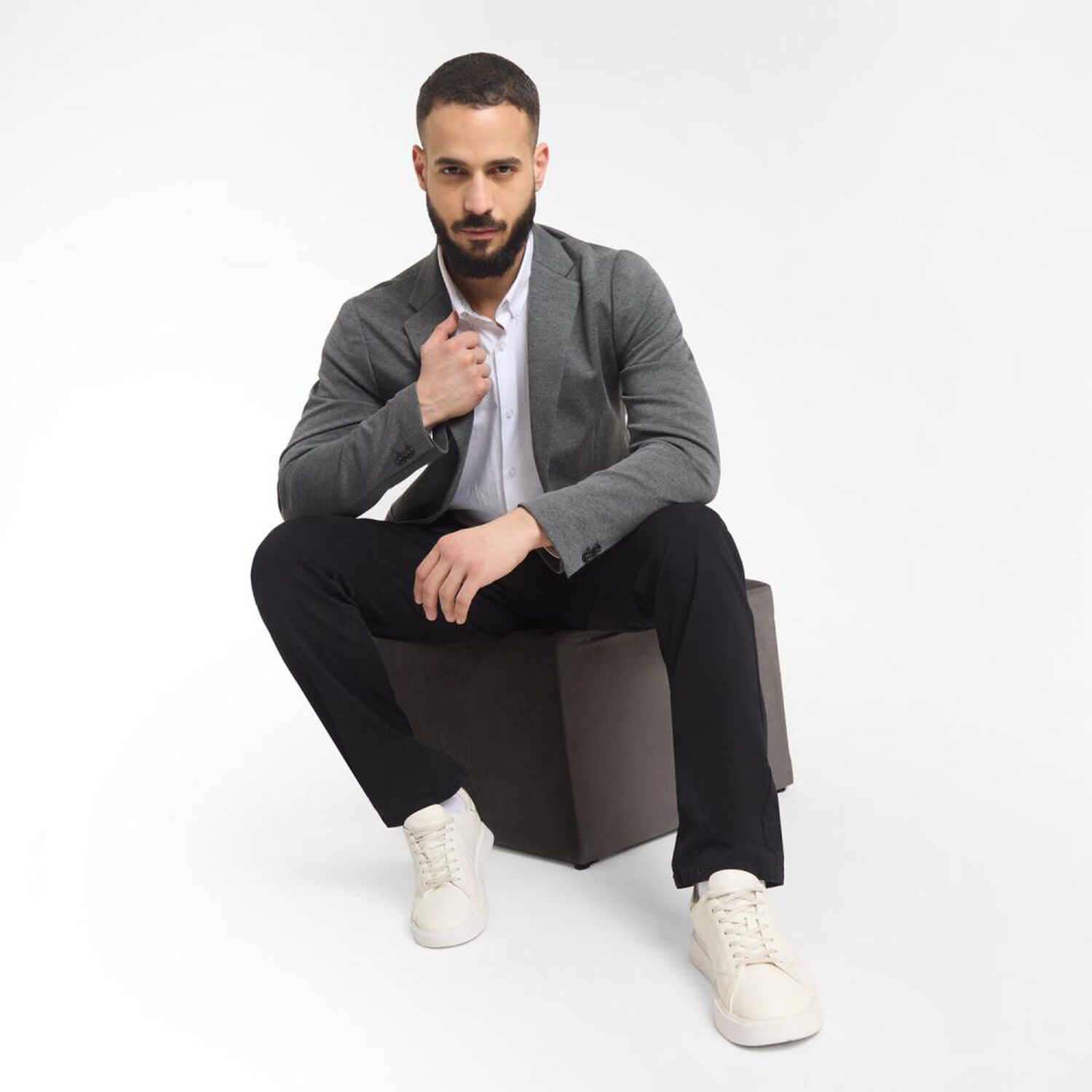 Blazer Slim Hombre Az Black image number 1.0