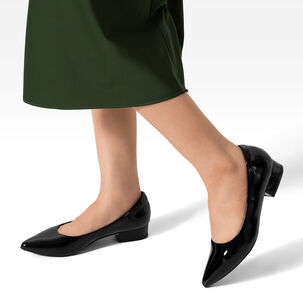 Zapato De Taco Puntiagudo Charol Mujer Weide Tfa319