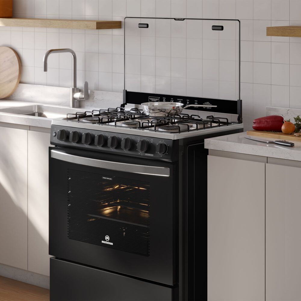 Cocina A Gas 6 Platos Horno Vapor Y Parrilla Pletina Fm6spc Negra image number 14.0