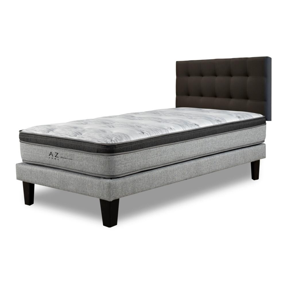 Cama Europea Az Home Boston / 1.5 Plazas / Base Normal + Respaldo image number 1.0