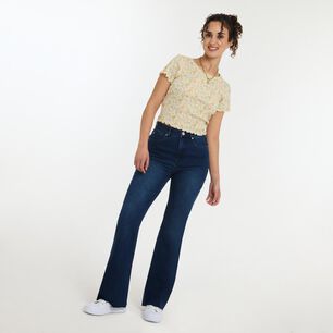 Polera Crop Micro Pint Manga Corta Cuello Redondo Mujer Freedom