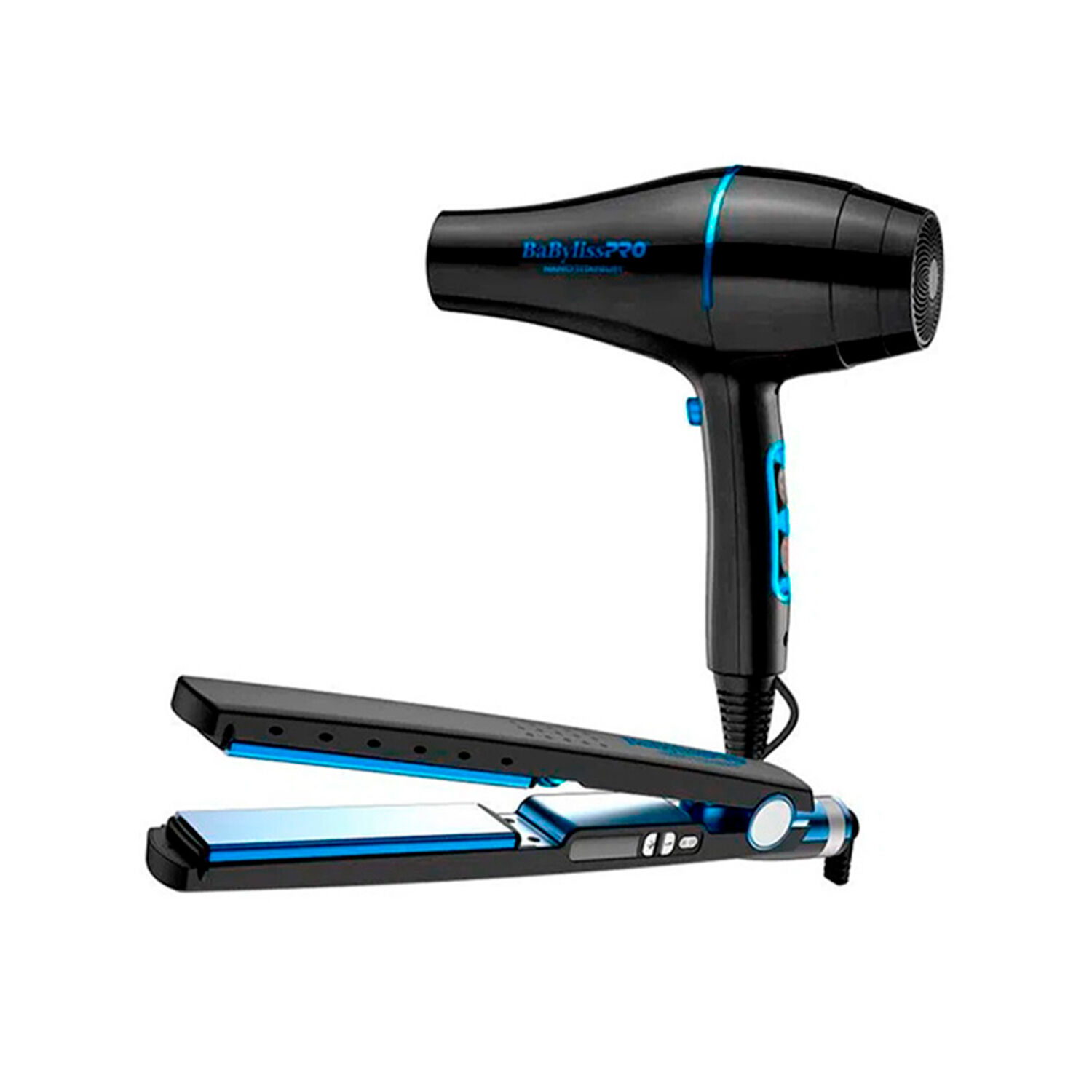 Plancha Ionica + Secador Bbl43uz Kit Babylisspro Color Negro image number 0.0