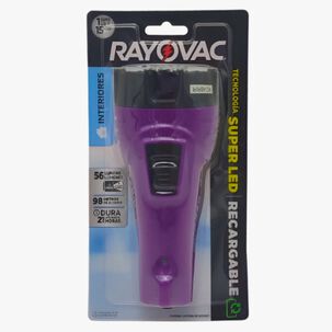 Linterna Superled Recargable Morada