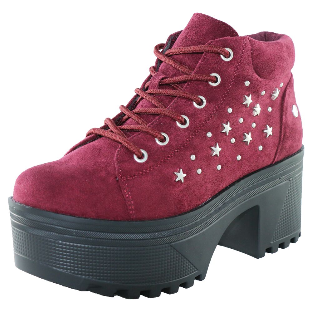 Botin Estrella Alto Rojo Danicolle image number 4.0