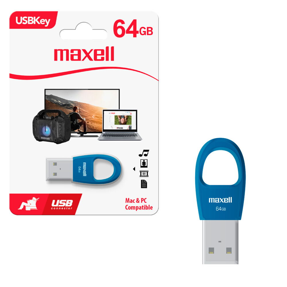Pendrive Usb 64gb Usbk-64 Maxell Compatible Mac Y Windows image number 0.0