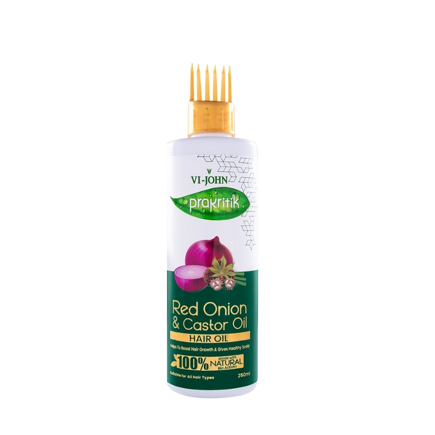 Prakritik Aceite Capilar Cebolla Roja Y Castor 250 Ml image number 1.0