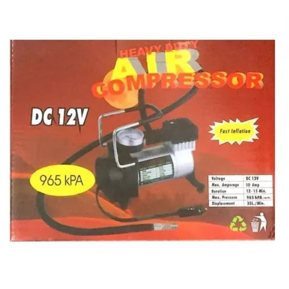 Compresor Autom&oacute;vil Moto 12v 120 Psi 35 L/ Min. C128 Negro image number 4.0