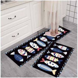 Pack De 02 Alfombra Para Cocina Con Antideslizantes Md01