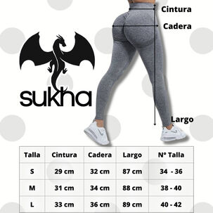 Calzas Leggings Push Up Con Blanco Tiro Alto