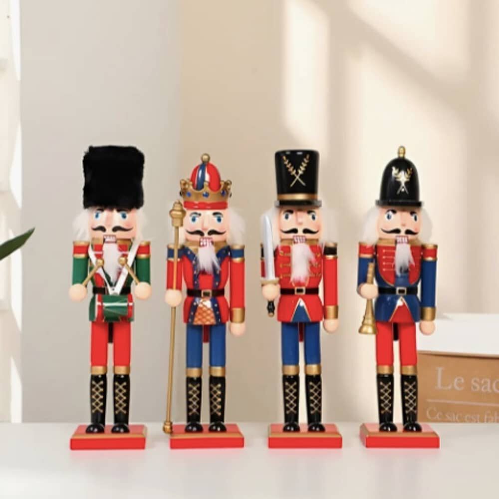 4 Marionetas De Soldado Cascanueces Navide&ntilde;as image number 1.0