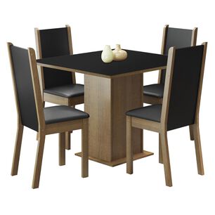 Juego De Comedor Vekkahome Lilo / 4 Sillas