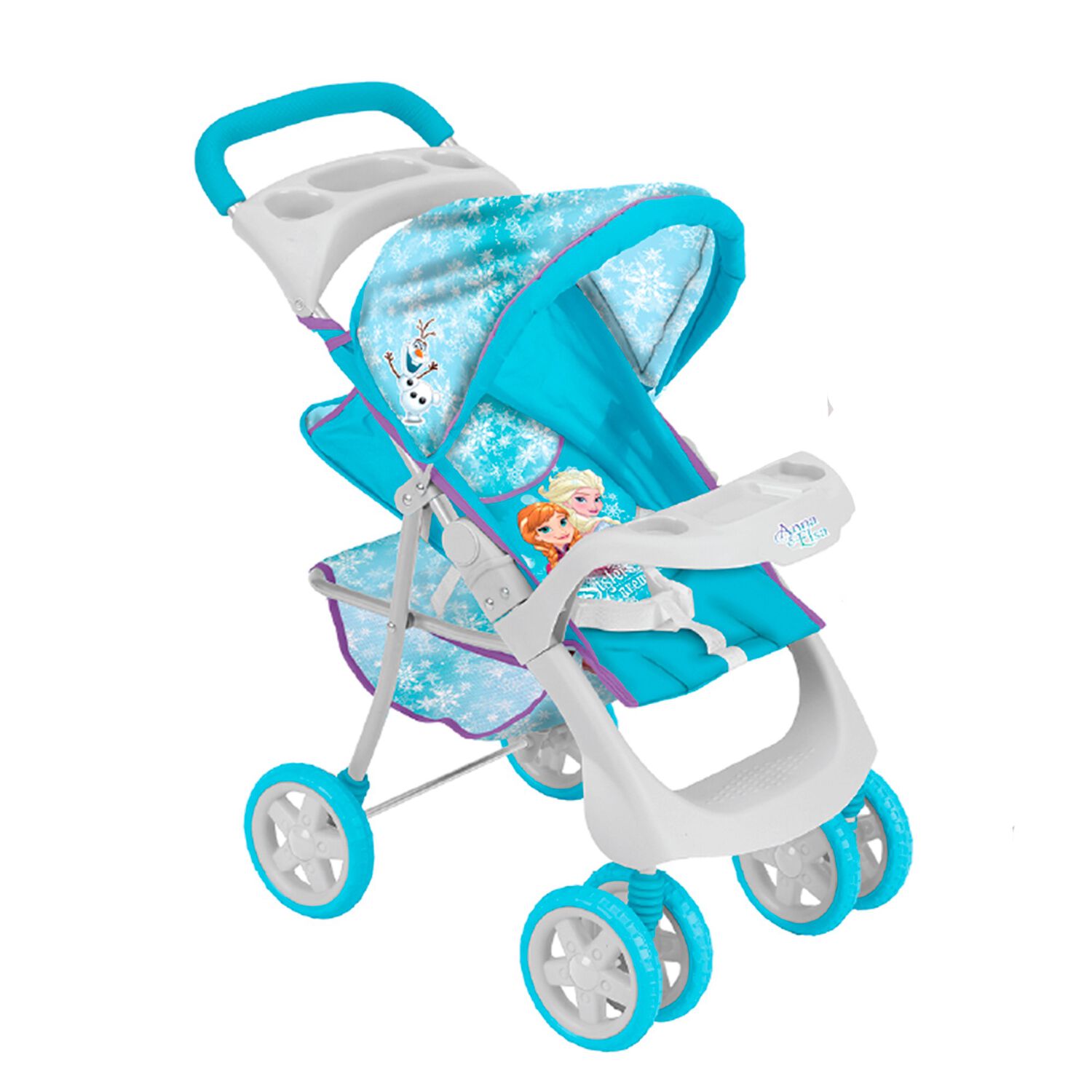 Coche Travel De Juguete Para Mu&ntilde;eca + Cuna Frozen Disney image number 2.0