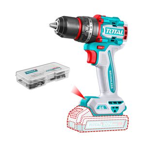 Kit Atornillador De Impacto Y Taladro 20v Con 2 Bater&iacute;as Y Cargador Total