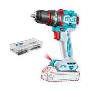 Kit Atornillador De Impacto Y Taladro 20v Con 2 Bater&iacute;as Y Cargador Total