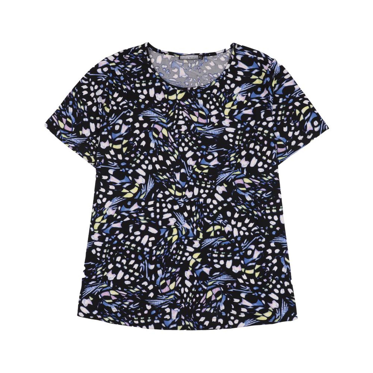 Polera Full Print Manga Corta Cuello Redondo Mujer Lesage image number 0.0