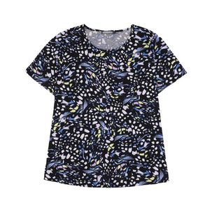 Polera Full Print Manga Corta Cuello Redondo Mujer Lesage