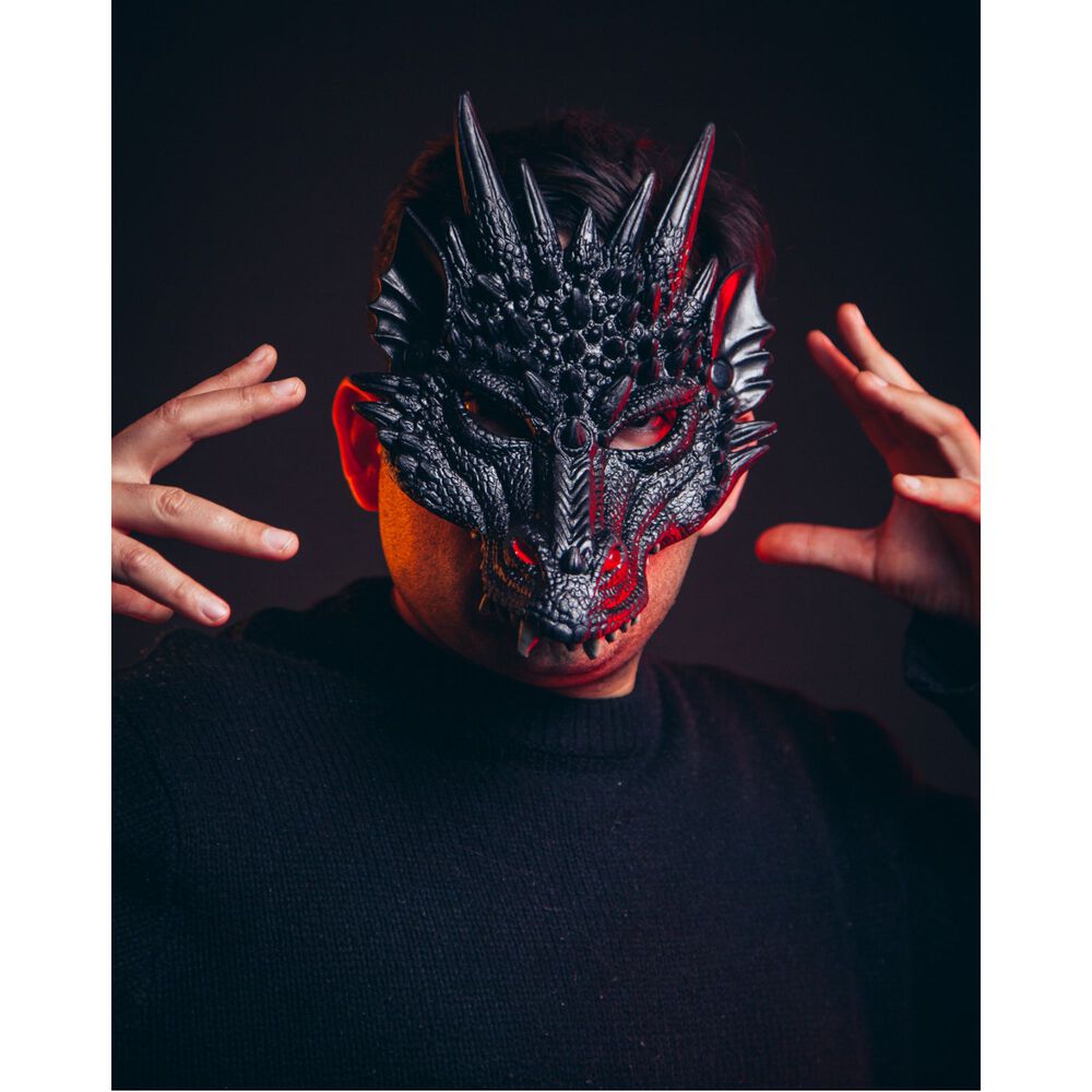 M&aacute;scara De Drag&oacute;n 3d Suave C&oacute;moda Cosplay Halloween Fiesta image number 4.0