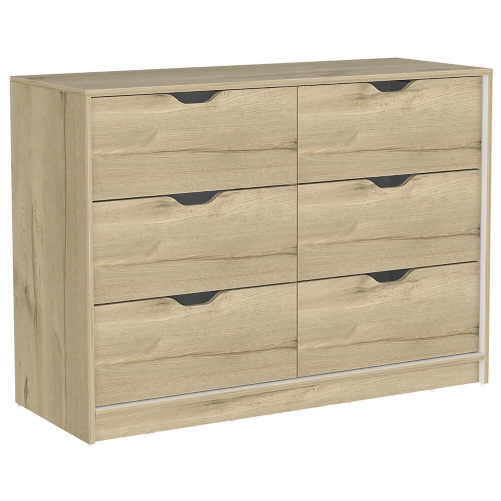 Mueble Comoda 4 Cajones 2 Puertas 77,6x107,1x41,6 Cm Café Claro image number 0.0