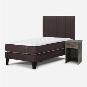 Cama Europea Rosen New Ergo T / 1.5 Plazas / Base Normal + Set De Maderas