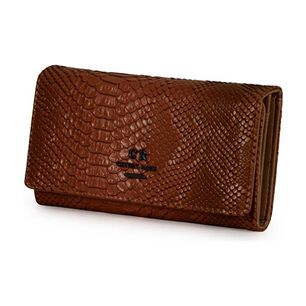 Billetera Mujer Alda Serpent Marr&oacute;n Carven