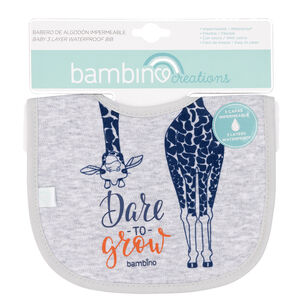 Babero De Algod&oacute;n Impermeable Gris Jirafa Ni&ntilde;o