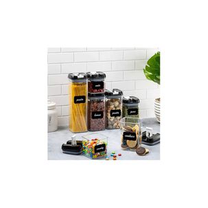 Organizador Set 7 Contenedores Herm&eacute;ticos Para Cocina Con Tapa