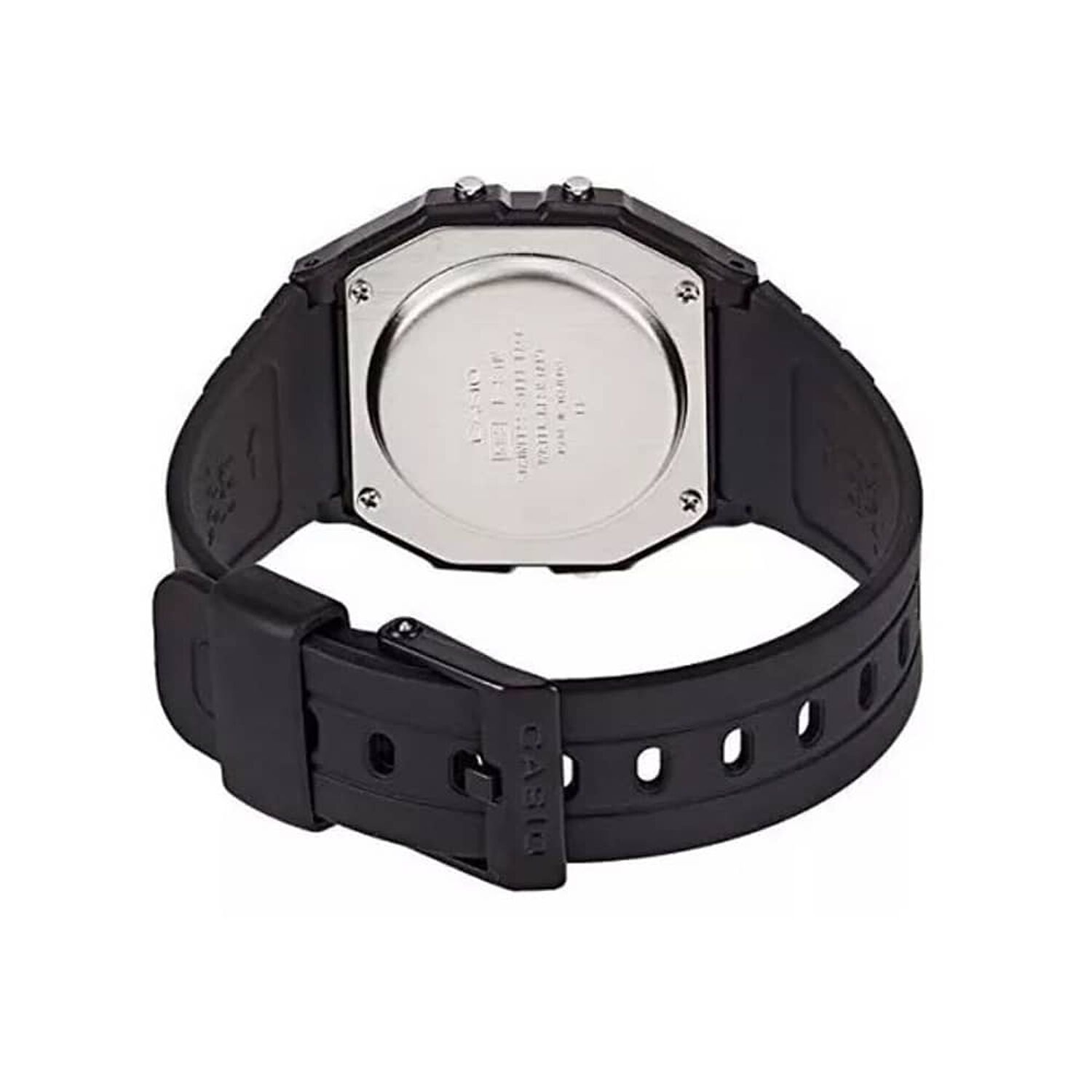 Reloj Casio Digital F91w-3dg Negro De Resina image number 2.0