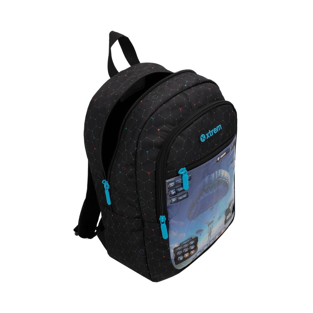 Mochila Xtrem Logan 6xt Videojuego Negro image number 3.0