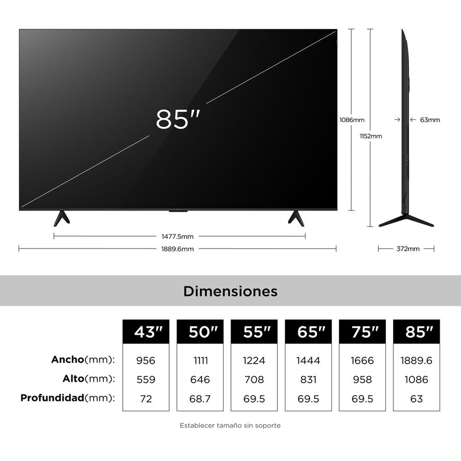 Qled 85" TCL P7L / Ultra HD 4K / Smart TV image number 8.0