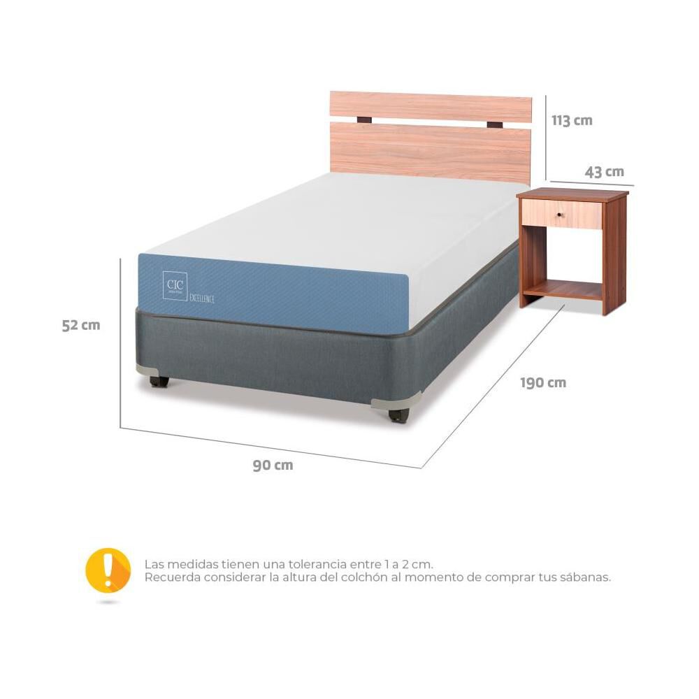 Cama Americana Cic Excellence / 1 Plaza / Base Normal image number 2.0