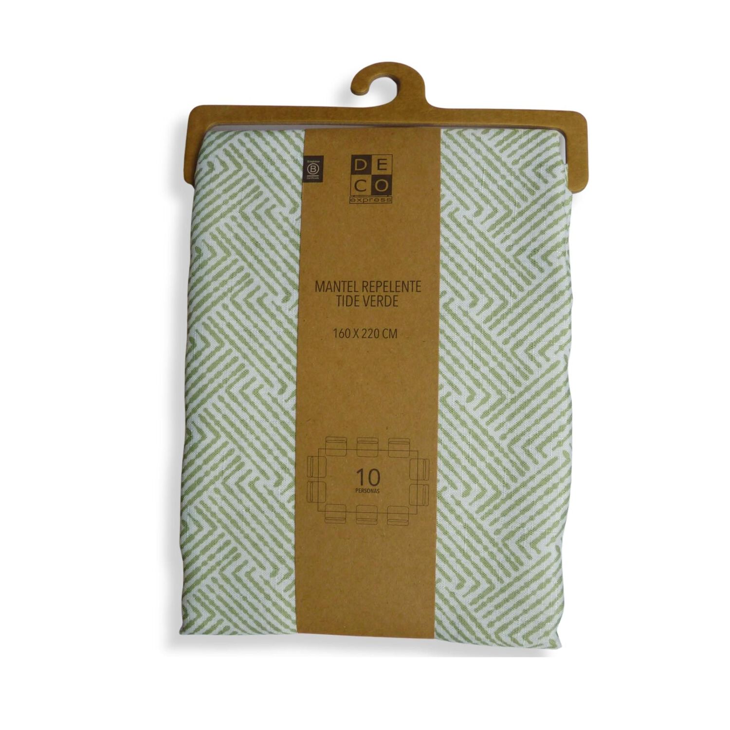 Mantel Antimanchas Tide Verde 180x280 Cm image number 0.0