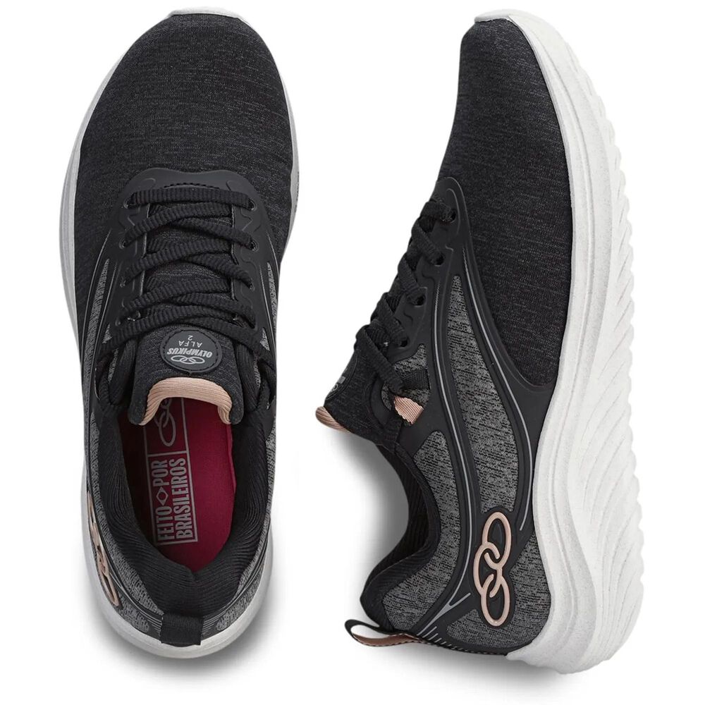 Zapatilla Mujer Alfa 2 Negro/gris image number 2.0