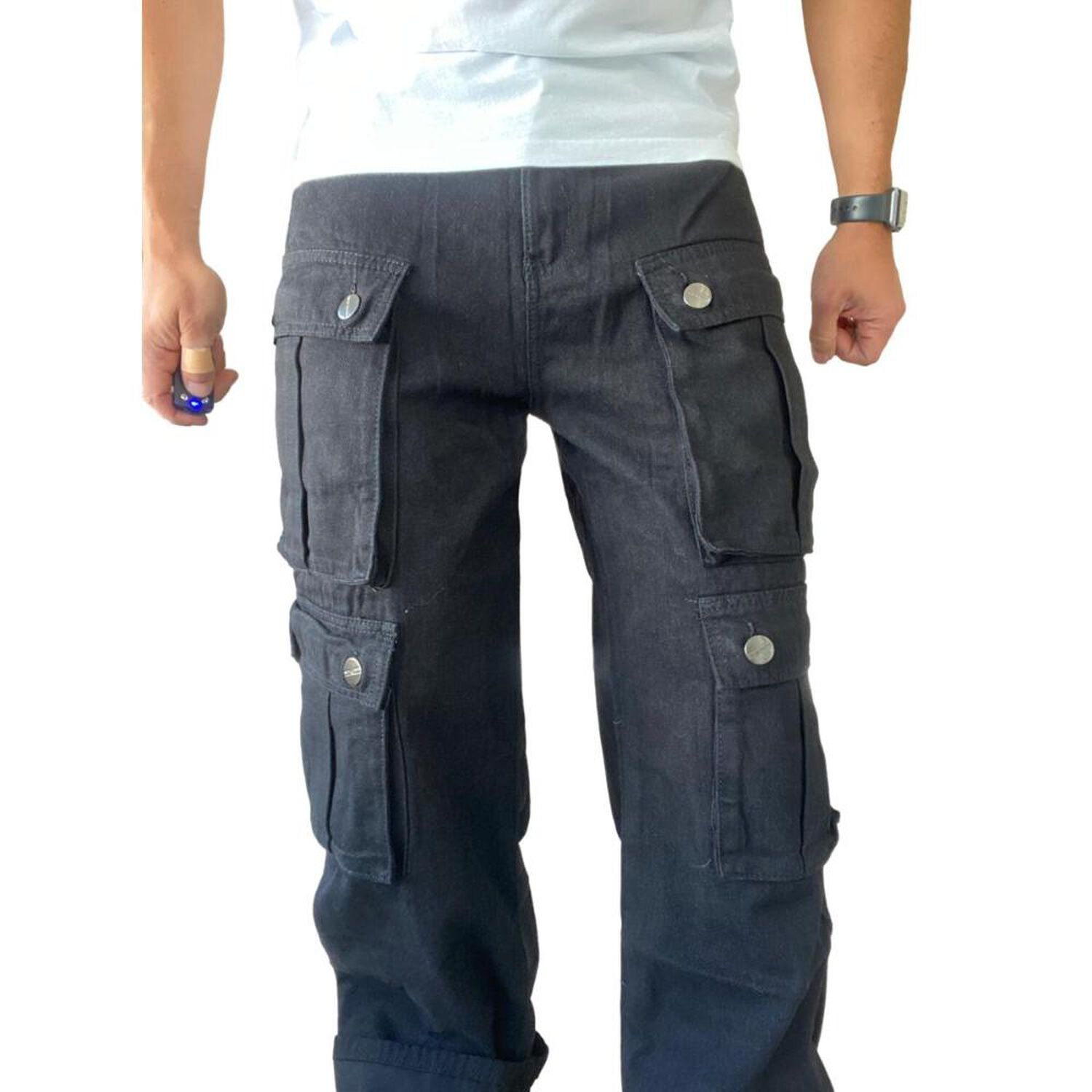 Jeans Di&aacute;bolo Cargo Ancho Wide Leg Hombre image number 6.0