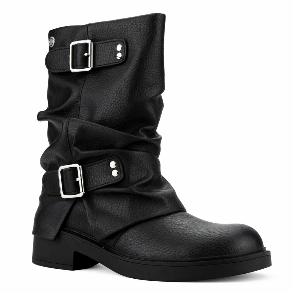 Botin Negro Mujer Casual Chalada Biker image number 2.0