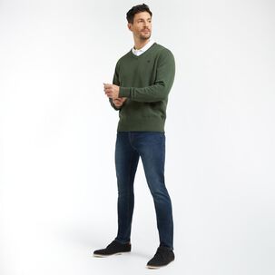 Sweater Básico Regular Cuello V Hombre Peroe