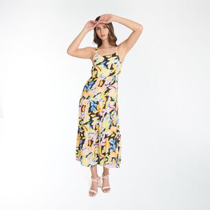 Vestido B&aacute;sico Largo Sin Mangas Cuello V Mujer Kimera