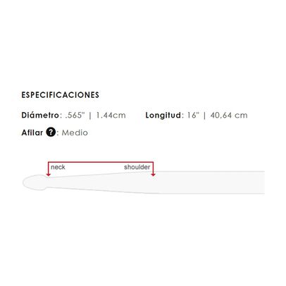 Baquetas Vic Firth 5a Nova Punta De Madera