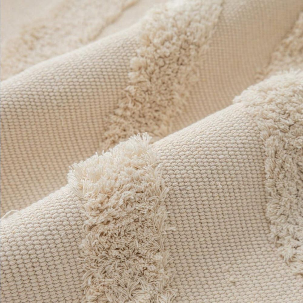 Alfombra Estilo N&oacute;rdico Bohemio Con Flecos 120x180 Cm Zic image number 2.0